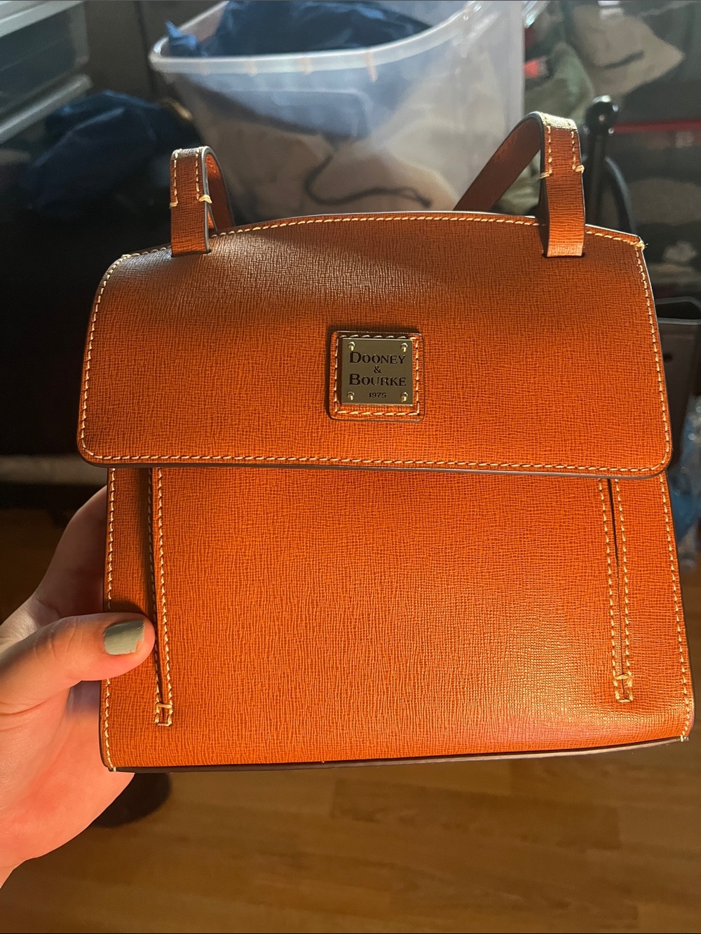 Dooney & Bourke Brown Leather Crossbody Bag